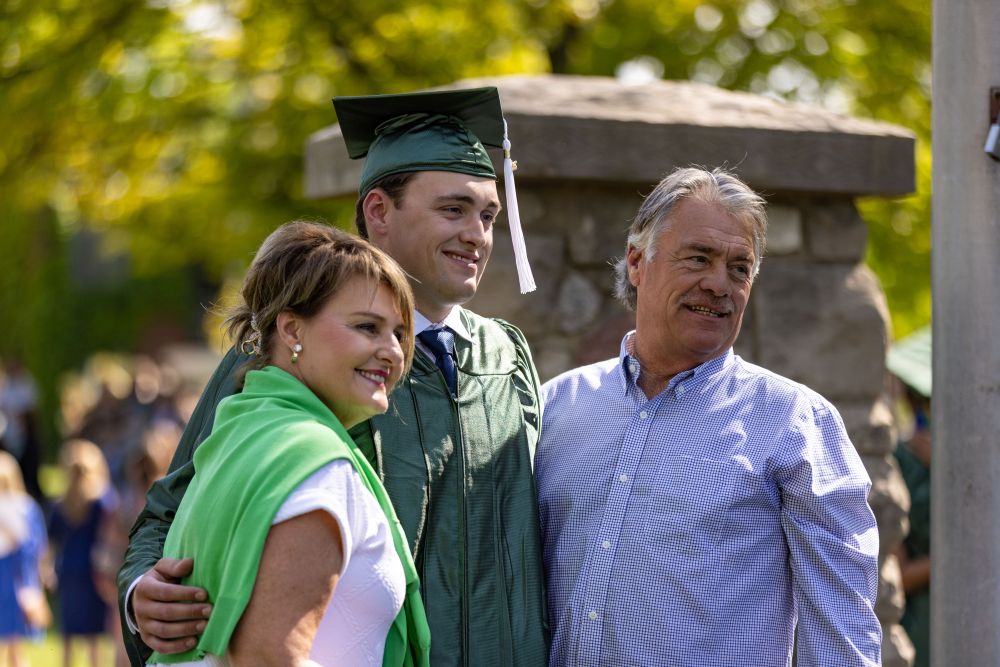 Parents and Student at graduation
