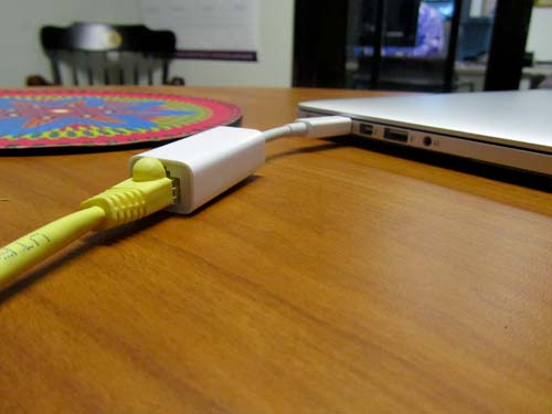 Ethernet connected Network Ethernet Cable connected