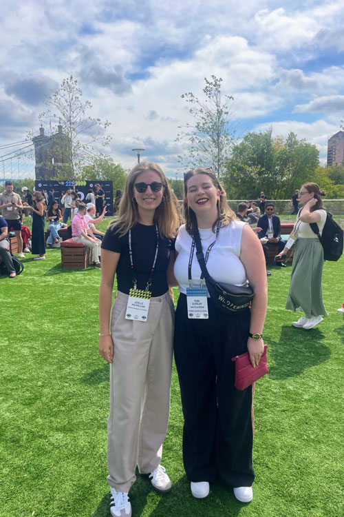 Joelle poses with Lister Tori Dunlap